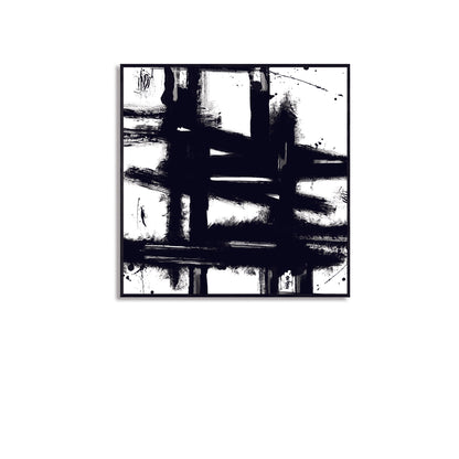 "DEPTH" + 1M X 1M + HAND MADE WOODEN BLACK FRAME (5CM X 1.8CM)