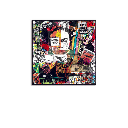 STR25 "FRIDA" + 1M X 1M + HAND MADE WOODEN BLACK FRAME (5CM X 1.8CM)